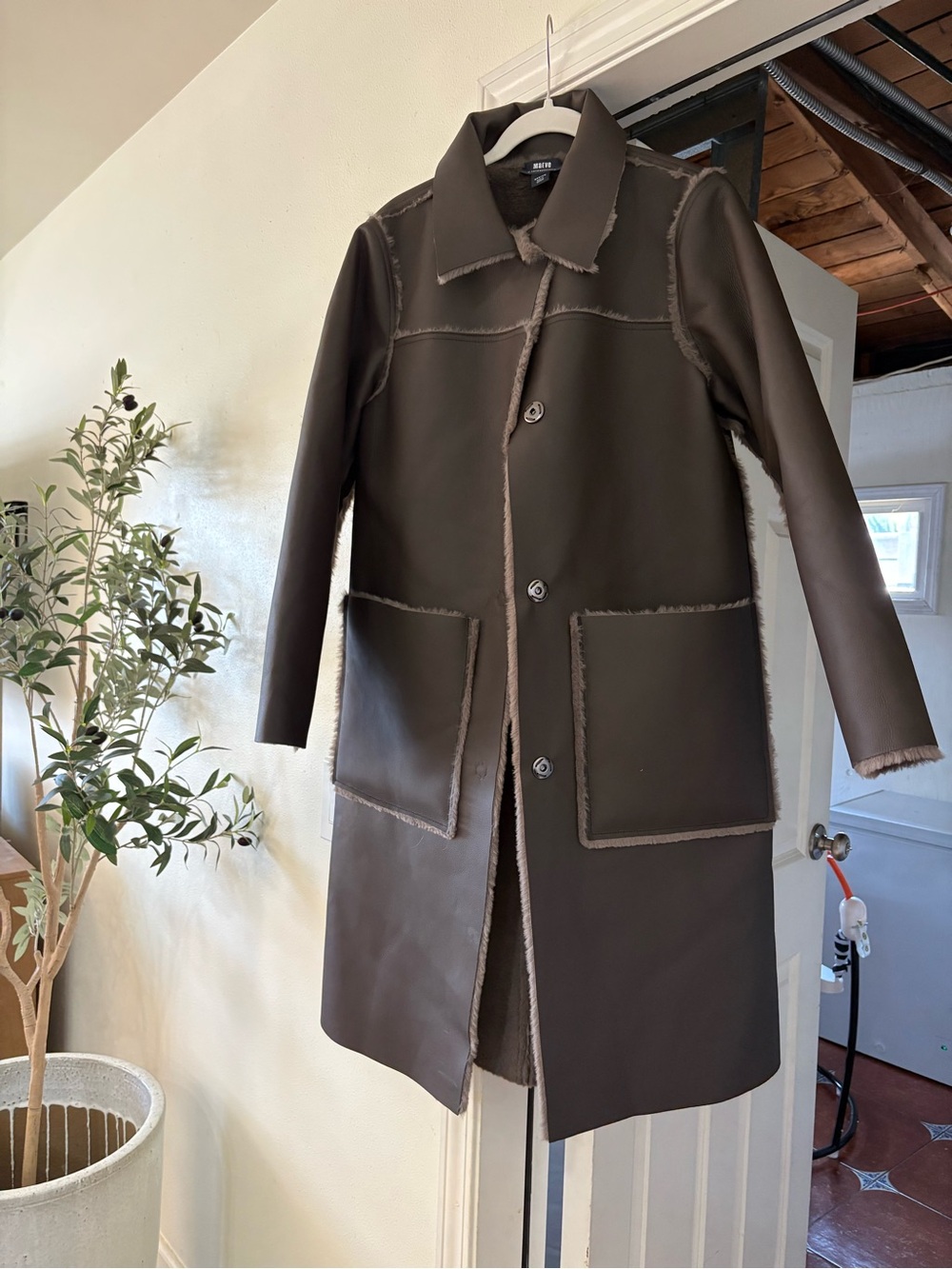 Anthropologie Maeve Brown Coat